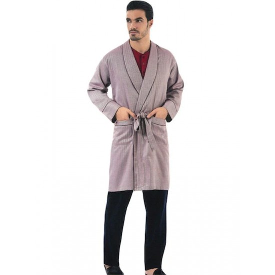 ANCELO 5'Lİ PENYE PİJAMA TAKIMI DAMAT ÇEYİZ SETİ BORDO (S) 5550