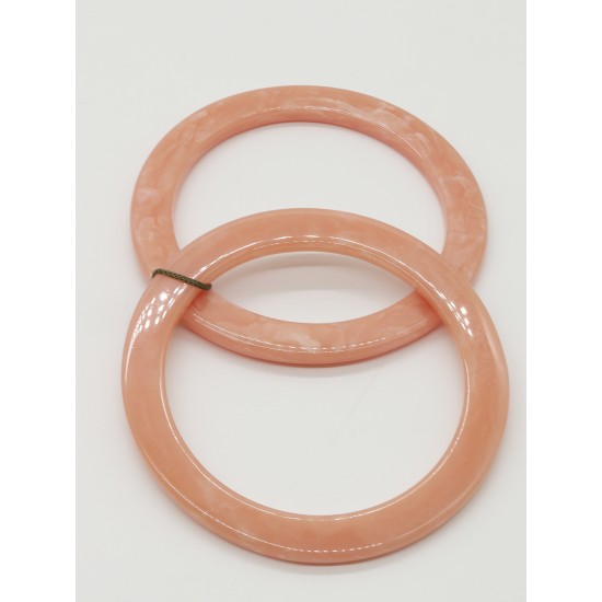ÇANTA AKSESUARI AKRİLİK ÇANTA SAPI MERMER DESEN YUVARLAK SAP 14 CM PUDRA