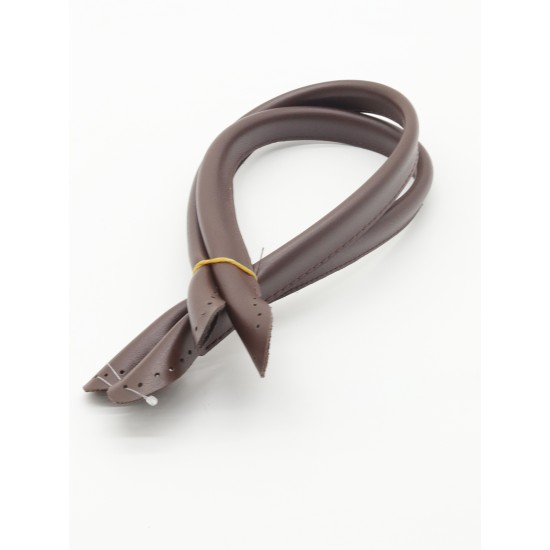 ÇANTA AKSESUARI DİKMELİ DERİ PELİKAN BORU SAP 2'Lİ 60 CM KAHVERENGİ