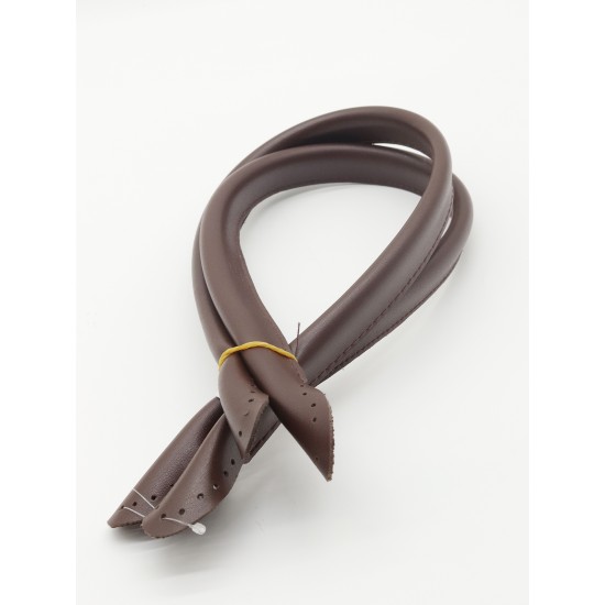 ÇANTA AKSESUARI DİKMELİ DERİ PELİKAN BORU SAP 2'Lİ 60 CM KAHVERENGİ