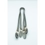 ÇANTA AKSESUARI DİKMELİ KALIN DERİ ASKI 2'Lİ 70 CM METALİK GRİ