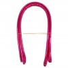ÇANTA AKSESUARI DİKMELİ PARLAK DERİ PELİKAN BORU SAP 2'Lİ 60 CM PEMBE