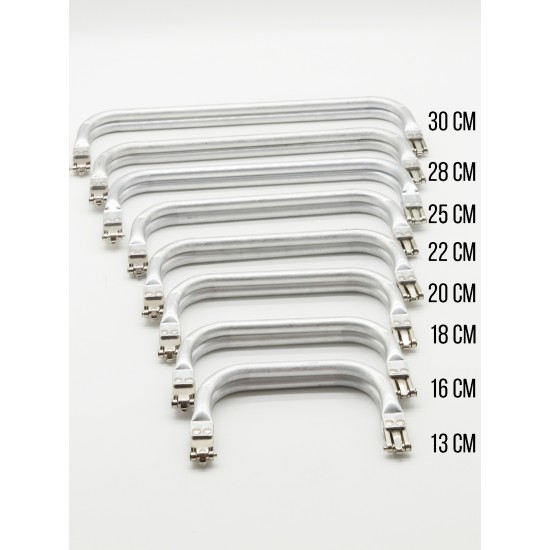 ÇANTA AKSESUARI GİZLİ METAL ÇANTA BURSU 18 CM GÜMÜŞ