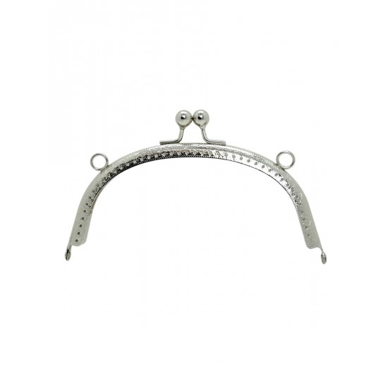 ÇANTA AKSESUARI METAL ÇANTA BURSU MOTİFLİ OVAL ALT-21 16,5 CM GÜMÜŞ