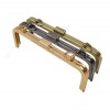 ÇANTA AKSESUARI METAL ÇANTA BURSU VİDALI DİKDÖRTGEN ALT-7 21 CM GOLD
