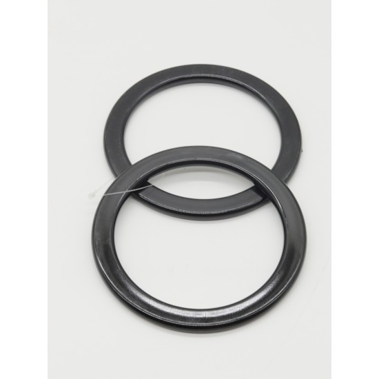 ÇANTA AKSESUARI PLASTİK ÇANTA SAPI AKRİLİK GÖRÜNÜMLÜ YUVARLAK 12 CM SİYAH