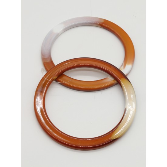 ÇANTA AKSESUARI PLASTİK ÇANTA SAPI AKRİLİK GÖRÜNÜMLÜ YUVARLAK 12 CM TABA