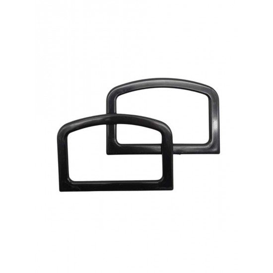 ÇANTA AKSESUARI PLASTİK ÇANTA SAPI DİKDÖRTGEN 12 CM SİYAH