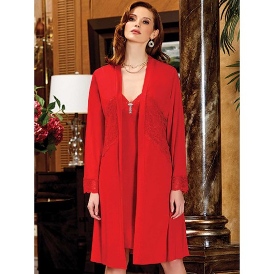 JEREMI LİNGERİE PENYE KISA 6LI SET 585 KIRMIZI (M)