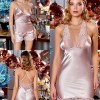 JEREMI LİNGERİE SATEN BRODELİ 6LI SET S295 PUDRA (S)