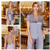 JEREMI LİNGERİE SATEN BRODELİ 6LI SET S285 GRİ (S)
