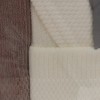 MY MÜRDÜM BUKLE JAKARLI BORNOZ TAKIMI 8 PARÇA 4426 LİNA ÇİZGİLİ KREM | KAHVE