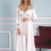 PİERRE CARDİN KADIN 6'LI SATEN GECELİK-SABAHLIK ÇEYİZ SETİ 6020 EKRU (XL)