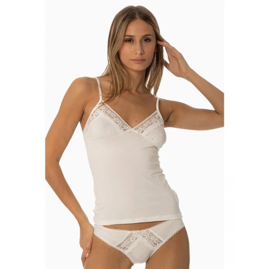 PİERRE CARDİN KADIN DANTELLİ PENYE ATLET KÜLOT / KAŞKORSE SET 350 EKRU (XL)