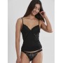 PİERRE CARDİN KADIN DANTELLİ PENYE ATLET KÜLOT / KAŞKORSE SET 356 SİYAH (S)