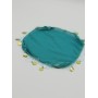 PULLU ŞİFON HALAY MENDİLİ, GELİN MENDİLİ,HEDİYELİK MENDİL 20*20 10 ADET TURKUAZ